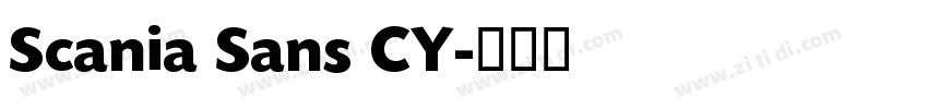 Scania Sans CY字体转换 Scania Sans CY字体转换